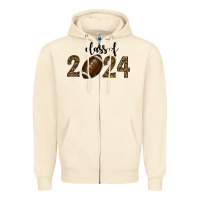 Sandshell class of 2024 american football Zipper Hoodie - RanaPortraitStore