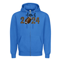 True Royal class of 2024 american football Zipper Hoodie - RanaPortraitStore