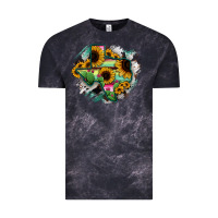 Cloud Black Texas Map Sunflower Cactus Serape Vintage Tee - RanaPortraitStore