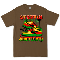 Cacao Steppin' into Juneteenth Premium Tee - FaDigitalArtStudio
