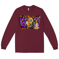 Burgundy boo Long Sleeve Tee - CowhideDigitalArt