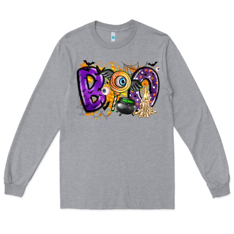 Boo Long Sleeve Tee by CowhideDigitalArt | Teevron