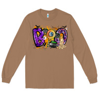 Toasted Coconut boo Long Sleeve Tee - CowhideDigitalArt
