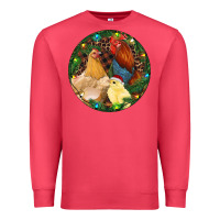 Cardinal Christmas Chick Family Premium Sweatshirt - RanaPortraitStore