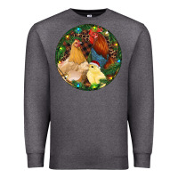 Charcoal Heather Christmas Chick Family Premium Sweatshirt - RanaPortraitStore