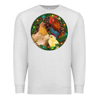 Oatmeal Heather Christmas Chick Family Premium Sweatshirt - RanaPortraitStore