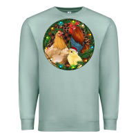 Seafoam Christmas Chick Family Premium Sweatshirt - RanaPortraitStore