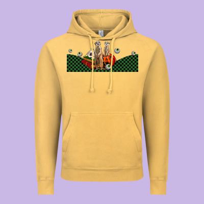 Halloween Meerkat Vintage Hoodie Designed By Lillyallendesigns