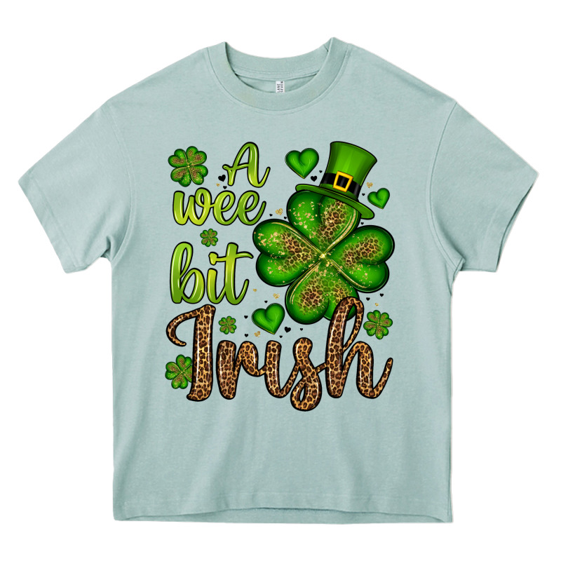 St. Patrick's A Wee Bit Irish Heavy Core Tee by OliviaCreatesArt | Teevron
