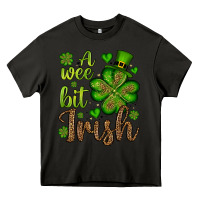 Asphalt St. Patrick's A wee bit irish Heavy Core Tee - OliviaCreatesArt
