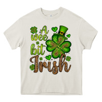Cream St. Patrick's A wee bit irish Heavy Core Tee - OliviaCreatesArt