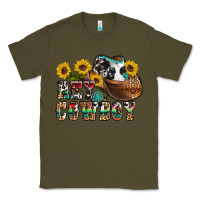 Army Green hey cowbow Classic Tee - OliviaCreatesArt