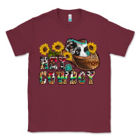 Burgundy hey cowbow Classic Tee - OliviaCreatesArt