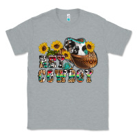 Heather Grey hey cowbow Classic Tee - OliviaCreatesArt