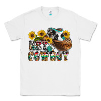 White hey cowbow Classic Tee - OliviaCreatesArt