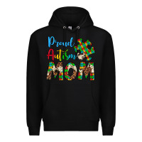 Black proud autism mom Premium Hoodie - Artiststas