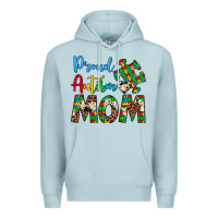 Blue Mist proud autism mom Premium Hoodie - Artiststas