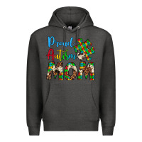 Charcoal Heather proud autism mom Premium Hoodie - Artiststas