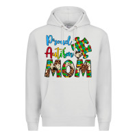 Dove Grey proud autism mom Premium Hoodie - Artiststas