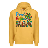 Mustard proud autism mom Premium Hoodie - Artiststas