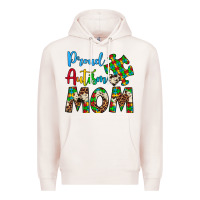 Pale Pink proud autism mom Premium Hoodie - Artiststas