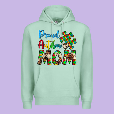 Proud Autism Mom Premium Hoodie Designed By Artiststas