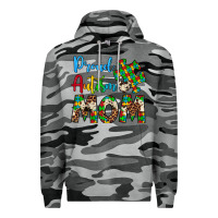 Slate Camo proud autism mom Premium Hoodie - Artiststas