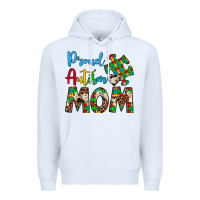 White proud autism mom Premium Hoodie - Artiststas
