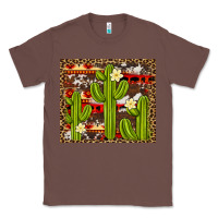 Chestnut aztec cowhide cactus background Classic Tee - Artiststas