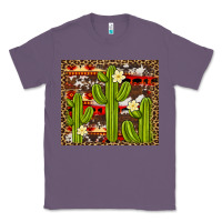 Lavender aztec cowhide cactus background Classic Tee - Artiststas