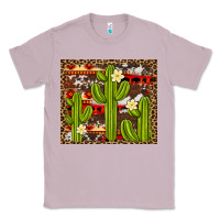 Lilac aztec cowhide cactus background Classic Tee - Artiststas