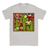 Moon Dust aztec cowhide cactus background Classic Tee - Artiststas