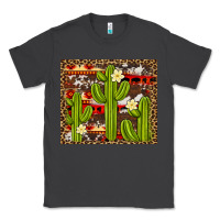 Smoke aztec cowhide cactus background Classic Tee - Artiststas