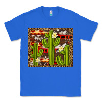 True Royal aztec cowhide cactus background Classic Tee - Artiststas