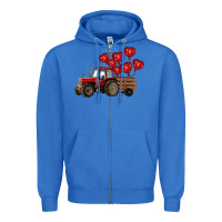 True Royal farm tractor Zipper Hoodie - RanaPortraitStore