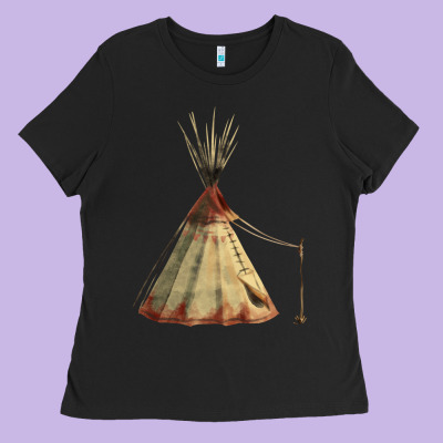 Teepe Tipi Ladies Tee Designed By Fadigitalartstudio