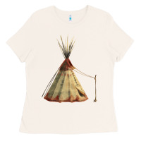 Bone teepe tipi Ladies Tee - FaDigitalArtStudio