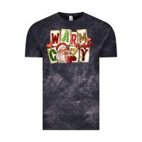 Cloud Black warm and cozy santa Vintage Tee - FaDigitalArtStudio