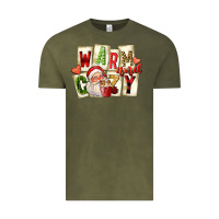 Vintage Olive warm and cozy santa Vintage Tee - FaDigitalArtStudio