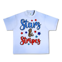 Grape Ice stars & stripes Urban Heavy Tee - BundleAndBundleShop