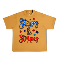 Peanut Butter stars & stripes Urban Heavy Tee - BundleAndBundleShop