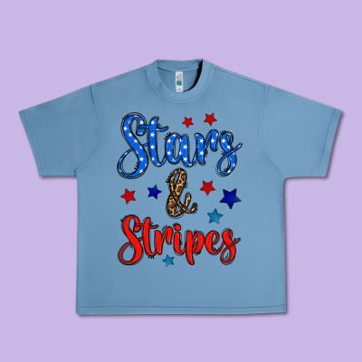 Stars & Stripes Urban Heavy Tee Designed By Bundleandbundleshop