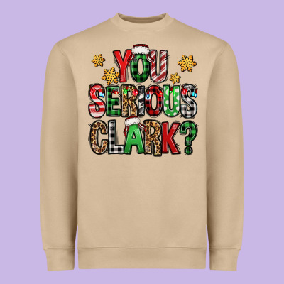 You Serious Clark Christmas Vacation Heavyweight Sweatshirt Designed By Jasminsmagicworld