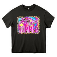 Asphalt Hot Girl Summer Tie Dye Leopard Heavy Core Tee - CowCowDesign