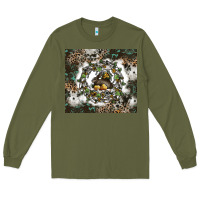 Army Green natures circle of life Long Sleeve Tee - CowhideDigitalArt