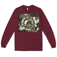 Burgundy natures circle of life Long Sleeve Tee - CowhideDigitalArt
