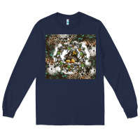 Navy natures circle of life Long Sleeve Tee - CowhideDigitalArt