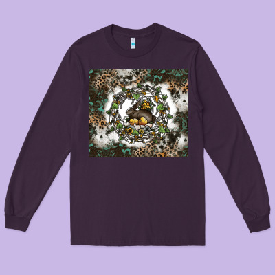 Natures Circle Of Life Long Sleeve Tee Designed By Cowhidedigitalart