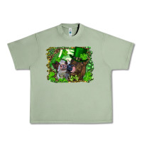 Oil Green st. patrick's day heifers Urban Heavy Tee - RanaPortraitStore