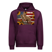 Mauve Wine american th of july wolves Urban Hoodie - Jasminsmagicworld